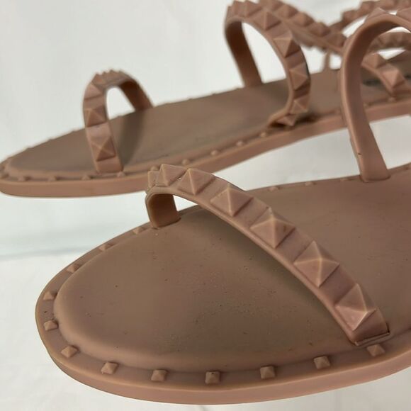 STEVE MADDEN SPIKE STUD ALL RUBBER WRAP STRAP FLATS FTL-09-264 - Picture 3 of 4